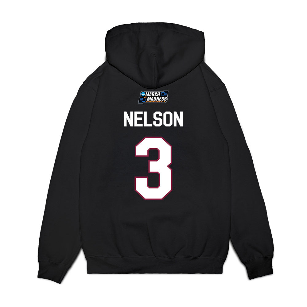 Virginia Tech - NCAA Women's Basketball : Mackenzie Nelson - NCAA® March Madness® 2026 Premium Hooded Sweatshirt-1