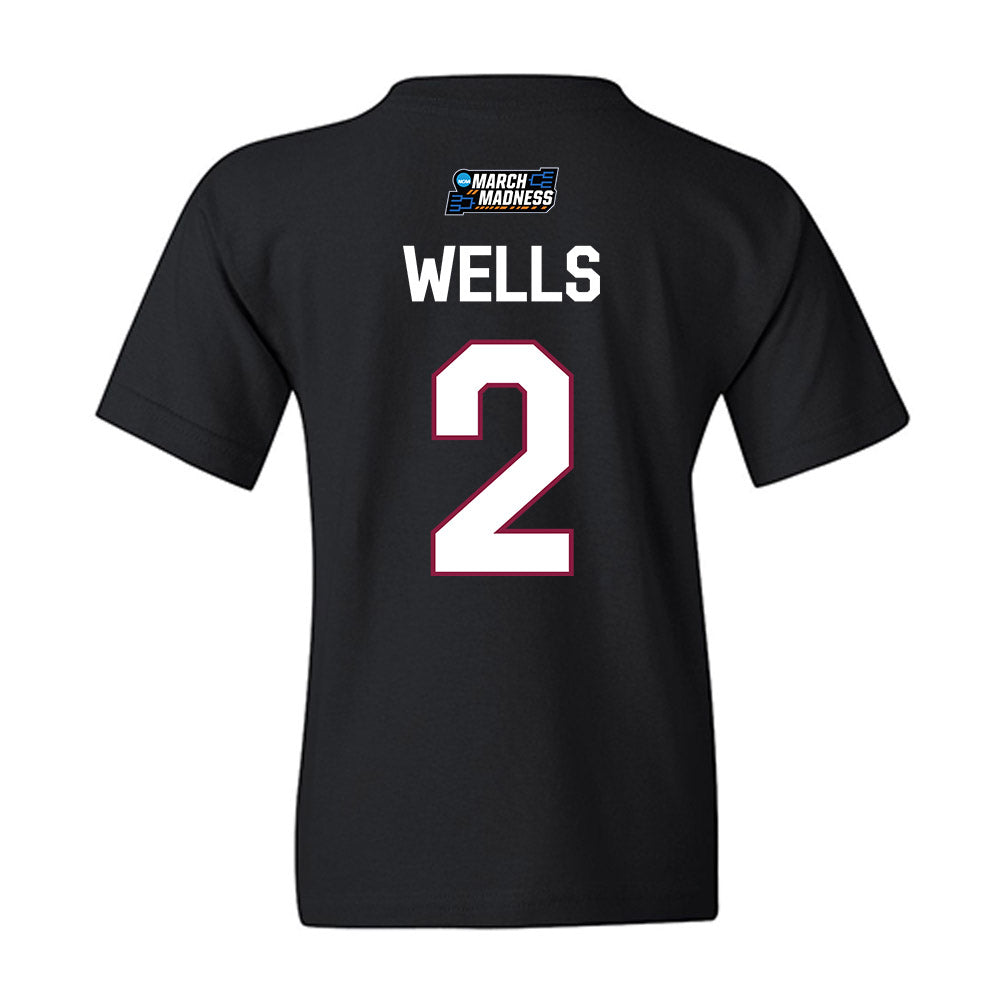 Virginia Tech - NCAA Women's Basketball : Leila Wells - NCAA® March Madness® 2026 Youth T-Shirt-1