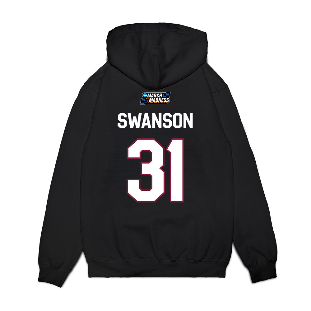 Virginia Tech - NCAA Women's Basketball : Sophie Swanson - NCAA® March Madness® 2026 Premium Hooded Sweatshirt-1