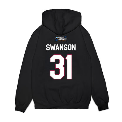 Virginia Tech - NCAA Women's Basketball : Sophie Swanson - NCAA® March Madness® 2026 Premium Hooded Sweatshirt-1