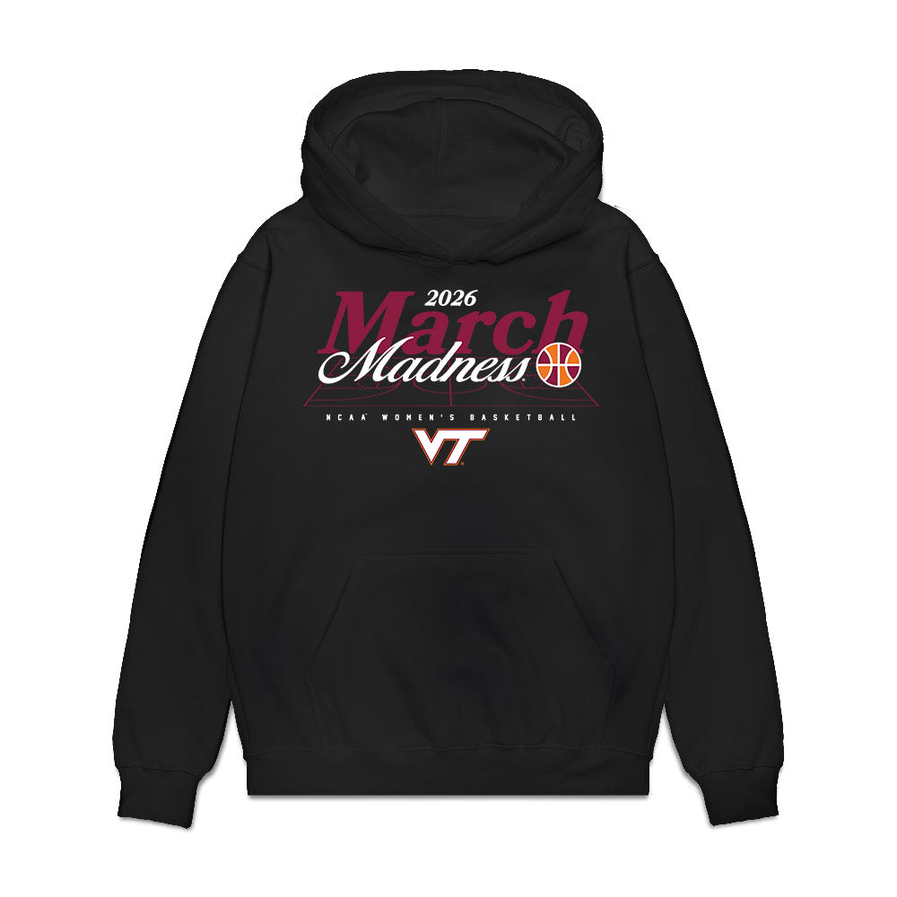 Virginia Tech - NCAA Women's Basketball : Mackenzie Nelson - NCAA® March Madness® 2026 Premium Hooded Sweatshirt-0