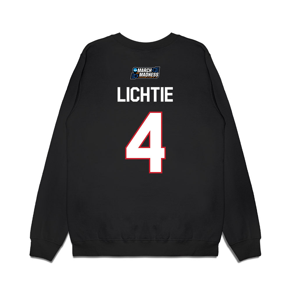 Gonzaga - NCAA Women's Basketball : Sierra Lichtie - NCAA® March Madness® 2026 Premium Crewneck Sweatshirt-1