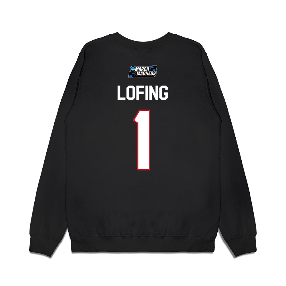 Gonzaga - NCAA Women's Basketball : Paige Lofing - NCAA® March Madness® 2026 Premium Crewneck Sweatshirt-1
