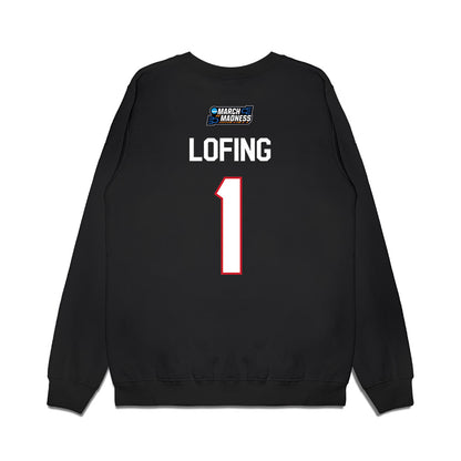 Gonzaga - NCAA Women's Basketball : Paige Lofing - NCAA® March Madness® 2026 Premium Crewneck Sweatshirt-1