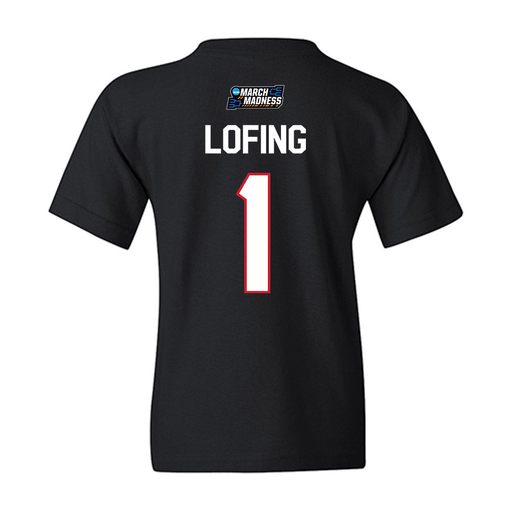 Gonzaga - NCAA Women's Basketball : Paige Lofing - NCAA® March Madness® 2026 Youth T-Shirt-1