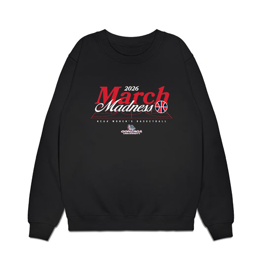 Gonzaga - NCAA Women's Basketball : In's Bettencourt - NCAA® March Madness® 2026 Premium Crewneck Sweatshirt-0