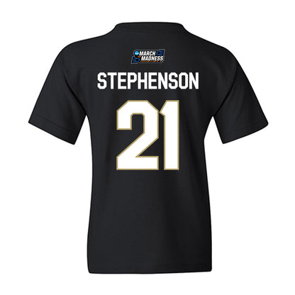 JMU - NCAA Women's Basketball : Zakiya Stephenson - NCAA® March Madness® 2026 Youth T-Shirt-1