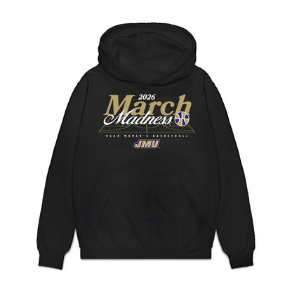 JMU - NCAA Women's Basketball : Bree Robinson - NCAA® March Madness® 2026 Premium Hooded Sweatshirt-0