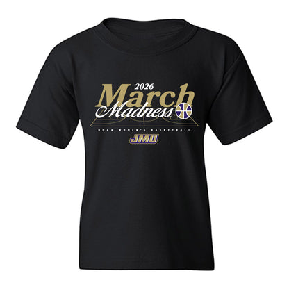 JMU - NCAA Women's Basketball : Kylie Marshall - NCAA® March Madness® 2026 Youth T-Shirt-0