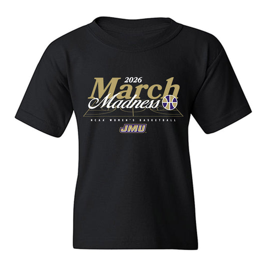 JMU - NCAA Women's Basketball : Delilah Soltys - NCAA® March Madness® 2026 Youth T-Shirt-0