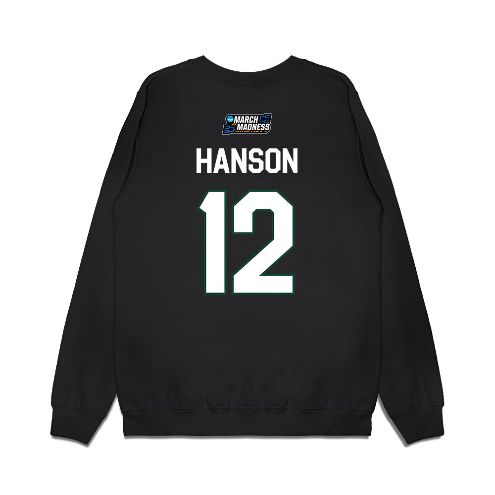 UVM - NCAA Women's Basketball : Keira Hanson - NCAA® March Madness® 2026 Premium Crewneck Sweatshirt-1