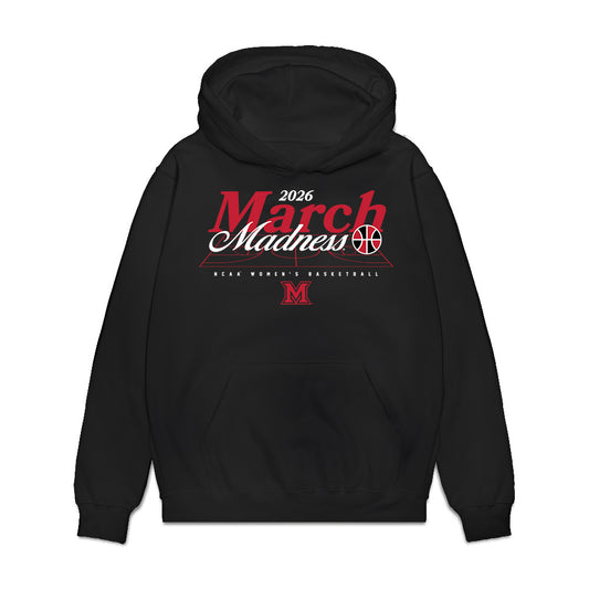 Miami of Ohio - NCAA Women's Basketball : Tamar Singer - NCAA® March Madness® 2026 Premium Hooded Sweatshirt-0