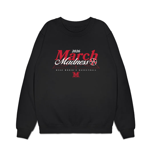Miami of Ohio - NCAA Women's Basketball : Anna Hurst - NCAA® March Madness® 2026 Premium Crewneck Sweatshirt-0