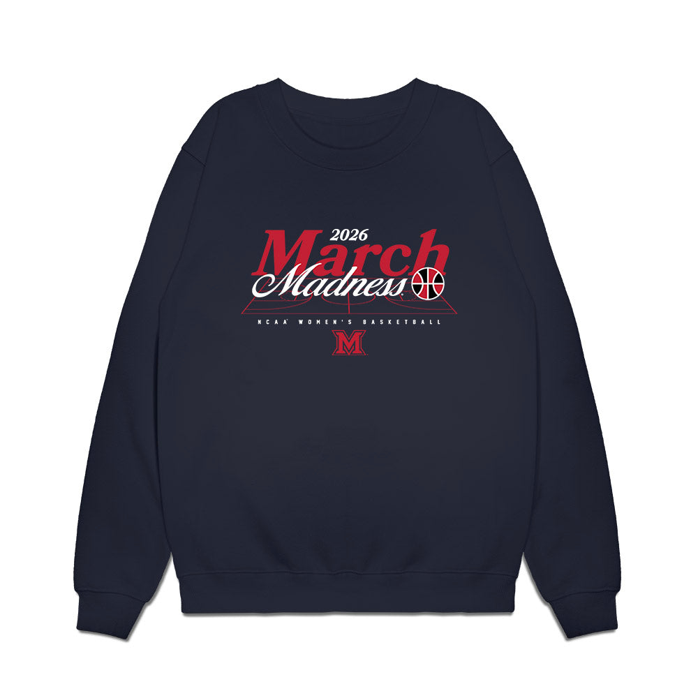 Miami of Ohio - NCAA Women's Basketball : Mio Sakano - NCAA® March Madness® 2026 Premium Crewneck Sweatshirt-0
