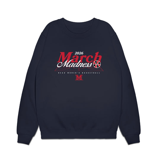 Miami of Ohio - NCAA Women's Basketball : Mio Sakano - NCAA® March Madness® 2026 Premium Crewneck Sweatshirt-0