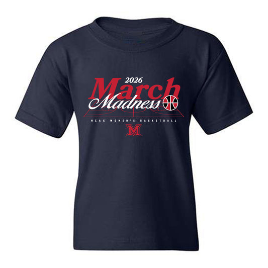 Miami of Ohio - NCAA Women's Basketball : Emily Vantimmeren - NCAA® March Madness® 2026 Youth T-Shirt-0