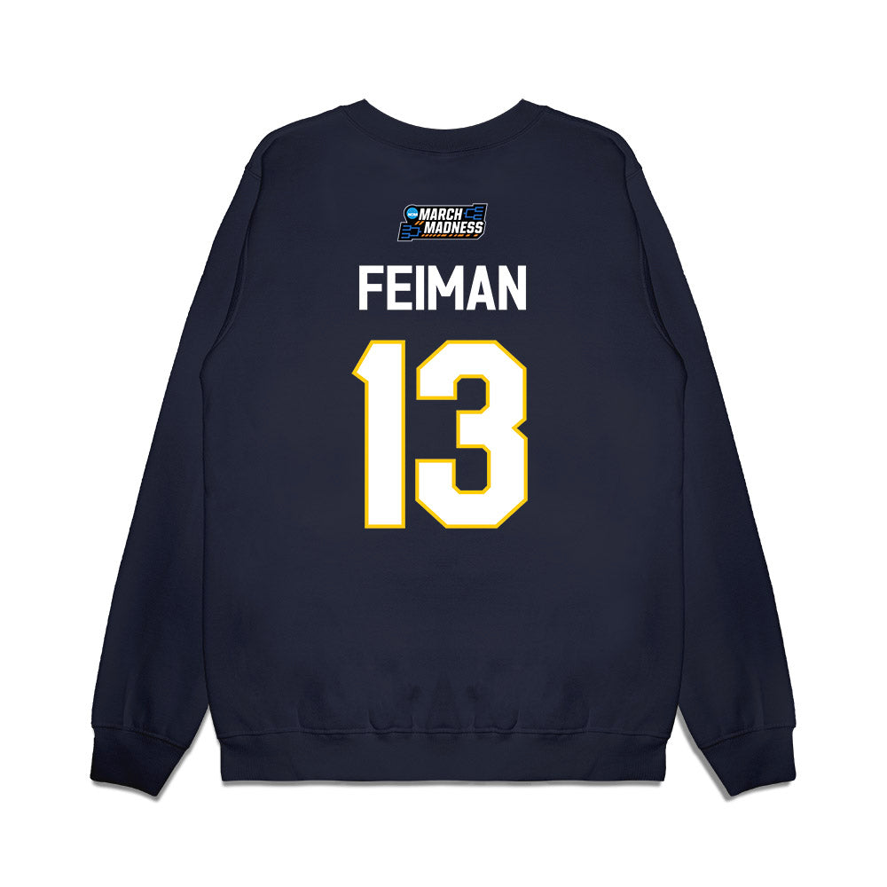 UCSD - NCAA Women's Basketball : Lev Feiman - NCAA® March Madness® 2026 Premium Crewneck Sweatshirt-1