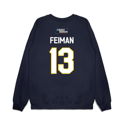 UCSD - NCAA Women's Basketball : Lev Feiman - NCAA® March Madness® 2026 Premium Crewneck Sweatshirt-1