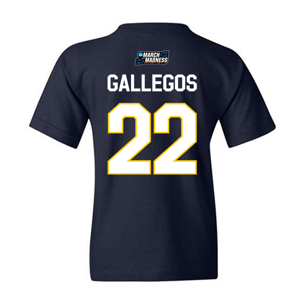 UCSD - NCAA Women's Basketball : Gracie Gallegos - NCAA® March Madness® 2026 Youth T-Shirt-1