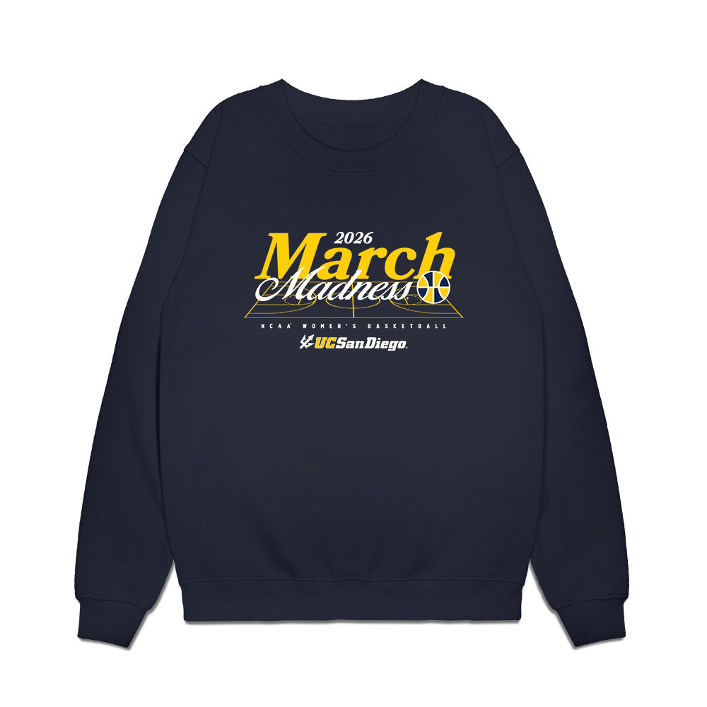 UCSD - NCAA Women's Basketball : Junae Mahan - NCAA® March Madness® 2026 Premium Crewneck Sweatshirt-0