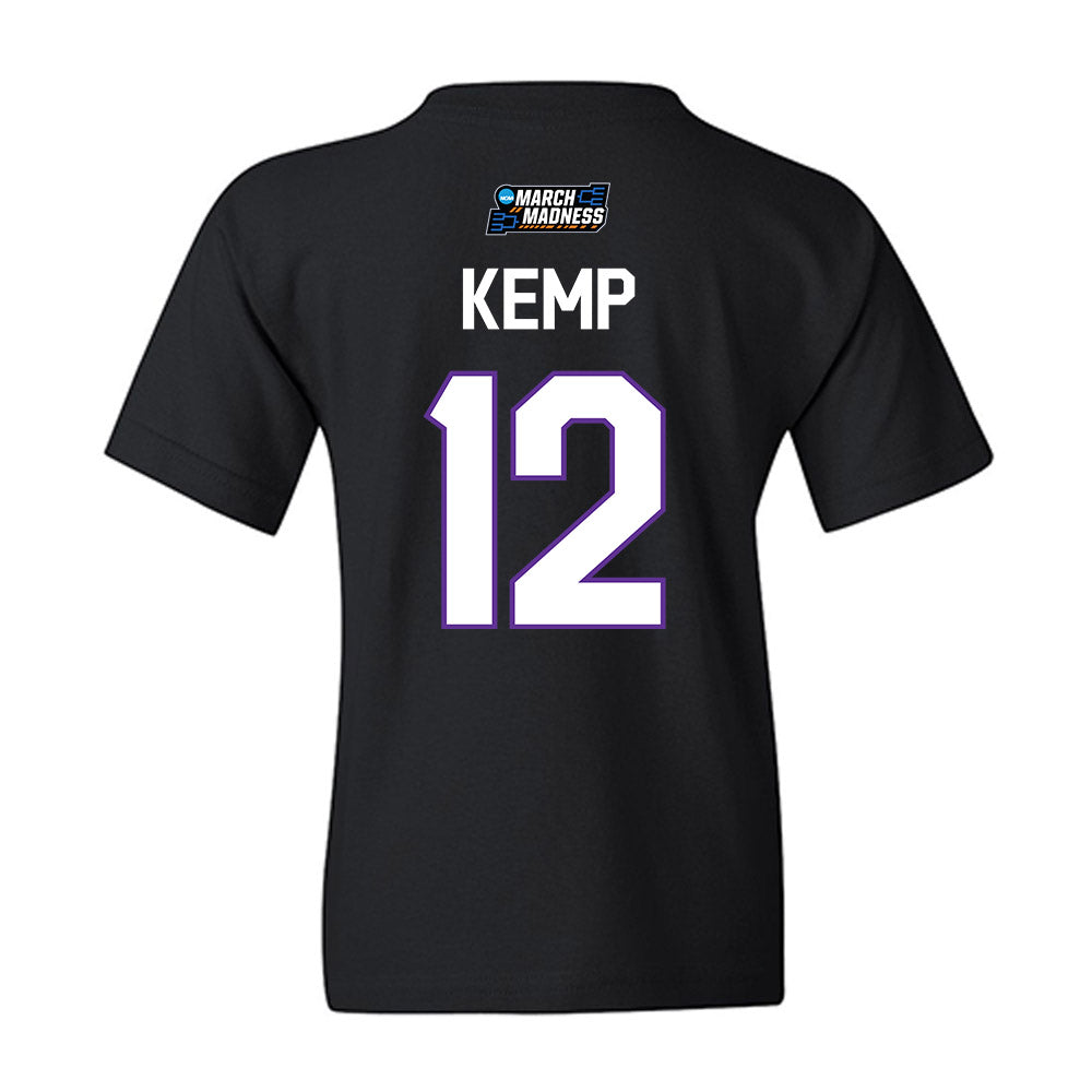 SFA - NCAA Women's Basketball : Kaylinn Kemp - NCAA® March Madness® 2026 Youth T-Shirt-1