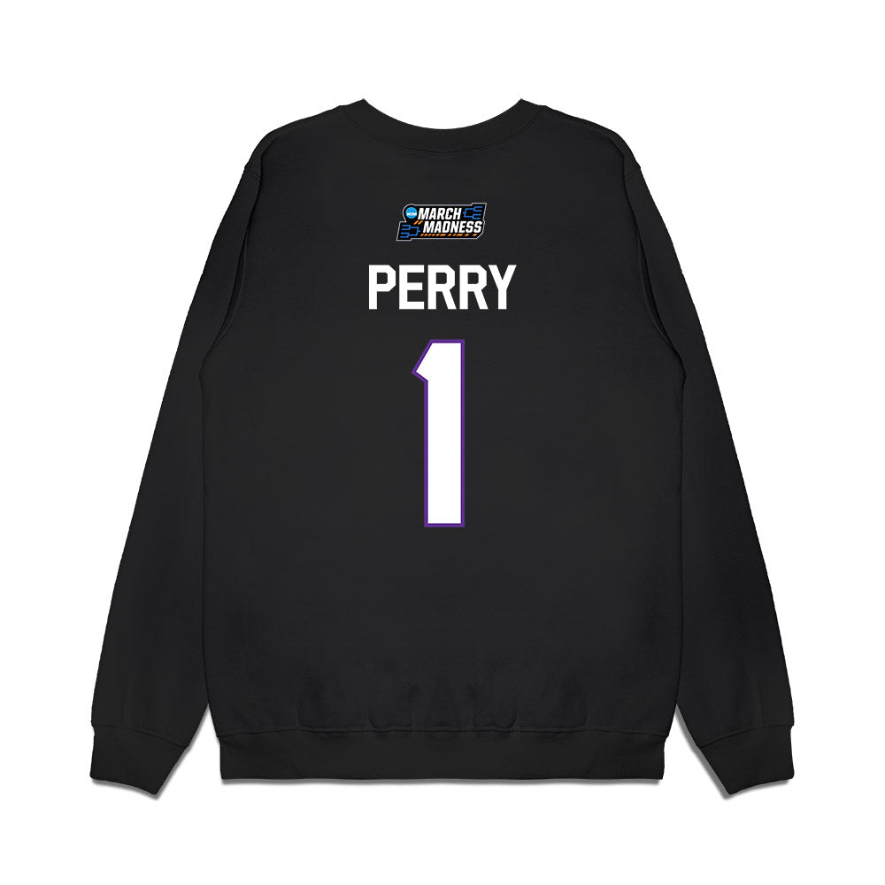 SFA - NCAA Women's Basketball : Myka Perry - NCAA® March Madness® 2026 Premium Crewneck Sweatshirt-1