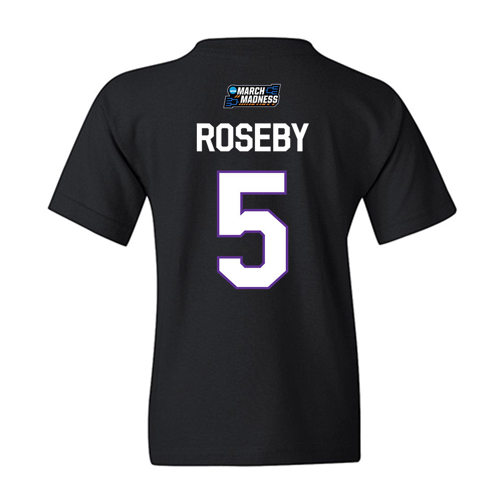 SFA - NCAA Women's Basketball : Keyera Roseby - NCAA® March Madness® 2026 Youth T-Shirt-1