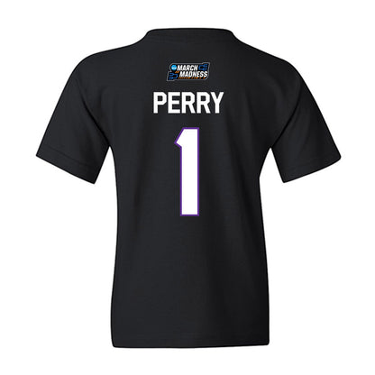 SFA - NCAA Women's Basketball : Myka Perry - NCAA® March Madness® 2026 Youth T-Shirt-1