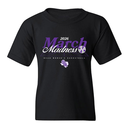 SFA - NCAA Women's Basketball : Lydia Cajuste - NCAA® March Madness® 2026 Youth T-Shirt-0