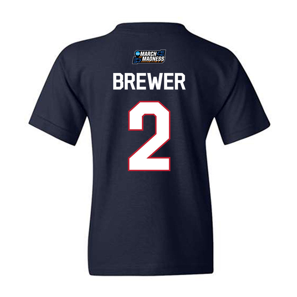 Samford - NCAA Women's Basketball : Avary Brewer - NCAA® March Madness® 2026 Youth T-Shirt-1