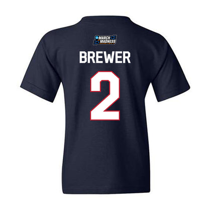 Samford - NCAA Women's Basketball : Avary Brewer - NCAA® March Madness® 2026 Youth T-Shirt-1
