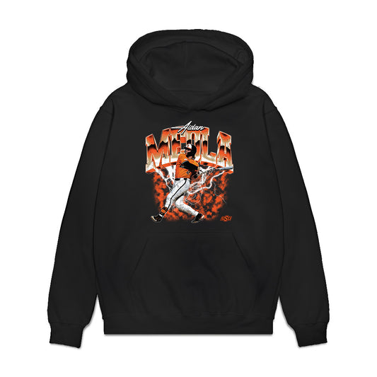 Oklahoma State - NCAA Baseball : Aidan Meola - Collage Premium Hooded Sweatshirt-0