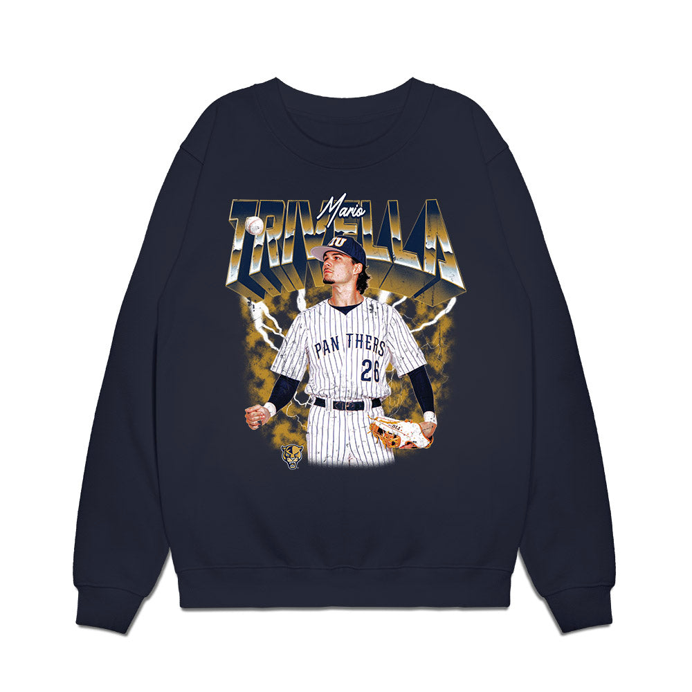 FIU - NCAA Baseball : Mario Trivella - Collage Premium Crewneck Sweatshirt-0