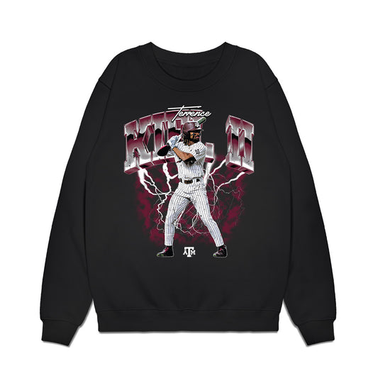 Texas A&M - NCAA Baseball : Terrence Kiel II - Individual Collage Premium Crewneck Sweatshirt-0