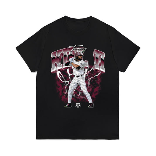 Texas A&M - NCAA Baseball : Terrence Kiel II - Individual Collage Comfort Colors T-Shirt-0
