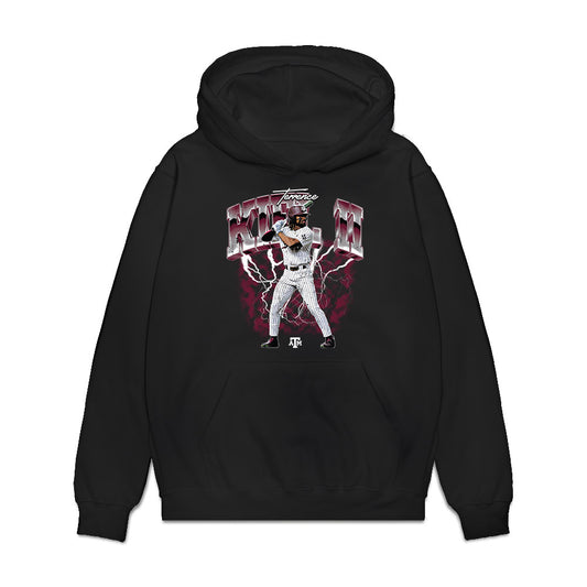 Texas A&M - NCAA Baseball : Terrence Kiel II - Individual Collage Premium Hooded Sweatshirt-0