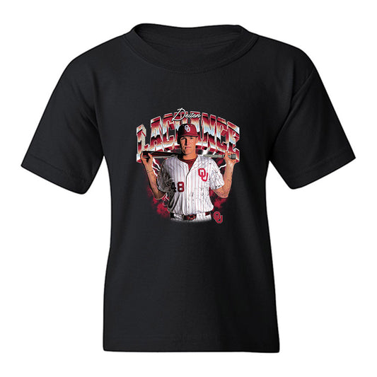 Oklahoma - NCAA Baseball : Deiten Lachance - Collage Youth T-Shirt-0