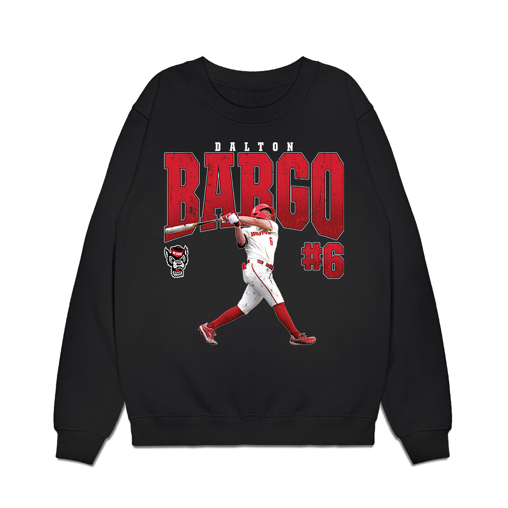 NC State - NCAA Baseball : Dalton Bargo - Collage Premium Crewneck Sweatshirt-0