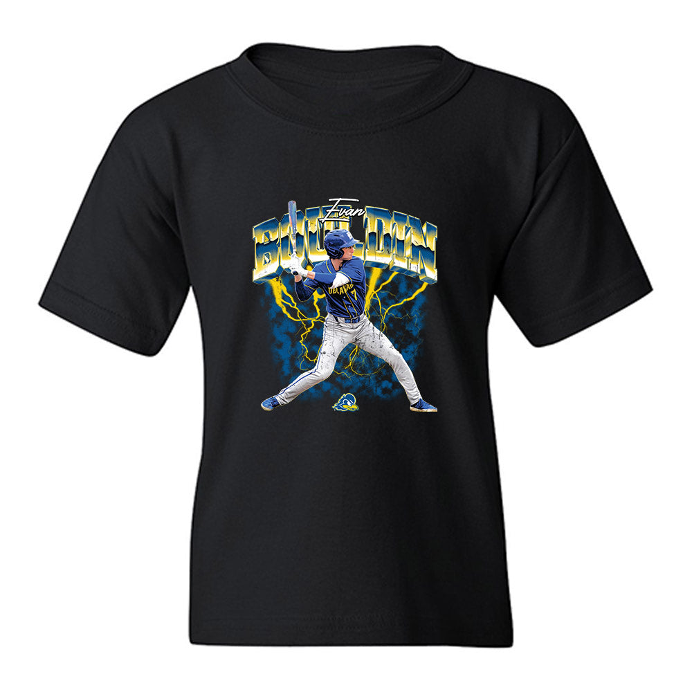 Delaware - NCAA Baseball : Evan Bouldin - Collage Youth T-Shirt-0