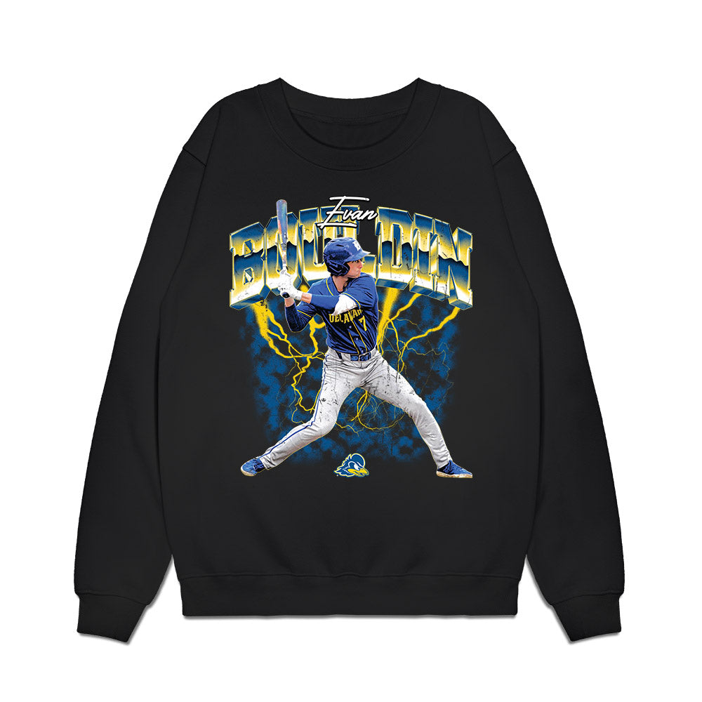 Delaware - NCAA Baseball : Evan Bouldin - Collage Premium Crewneck Sweatshirt-0