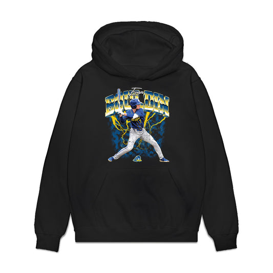 Delaware - NCAA Baseball : Evan Bouldin - Collage Premium Hooded Sweatshirt-0