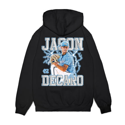 UNC - NCAA Baseball : Jason DeCaro - Individual Collage Premium Hooded Sweatshirt-1