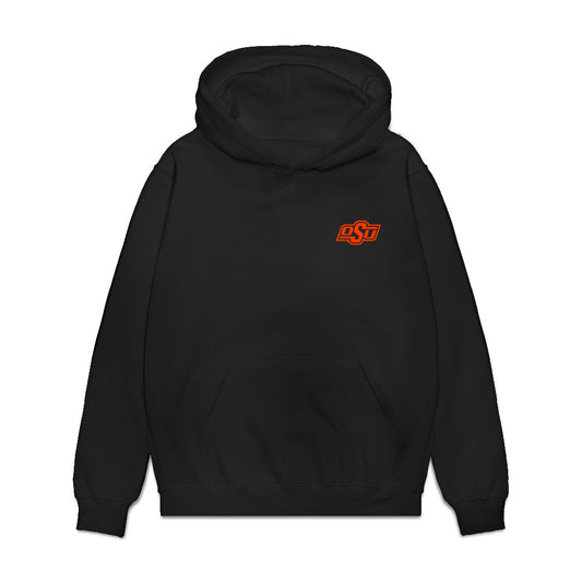 Oklahoma State - NCAA Baseball : Ethan Lund - Collage Premium Hooded Sweatshirt-0