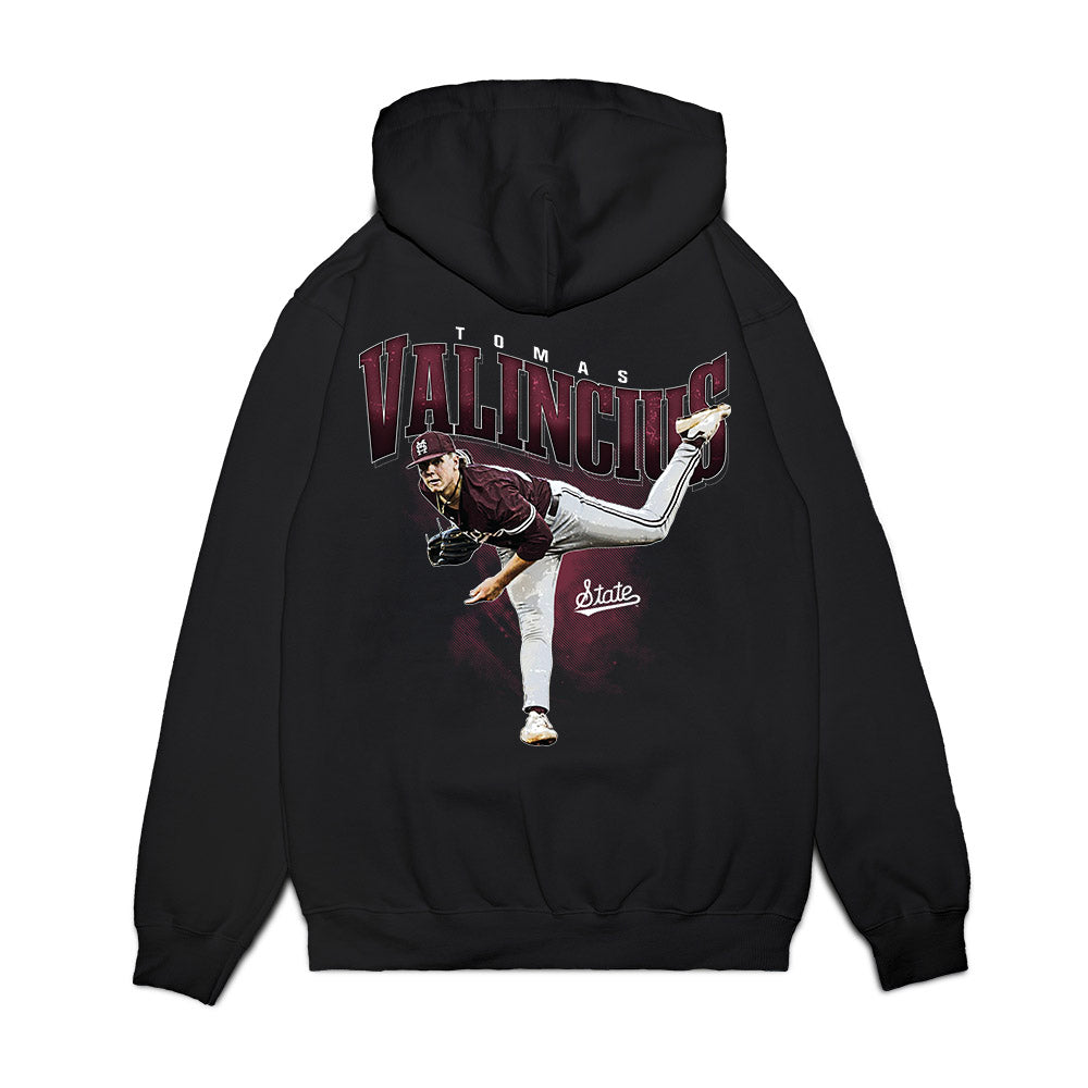Mississippi State - NCAA Baseball : Tomas Valincius - Collage Premium Hooded Sweatshirt-1