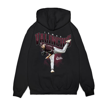 Mississippi State - NCAA Baseball : Tomas Valincius - Collage Premium Hooded Sweatshirt-1