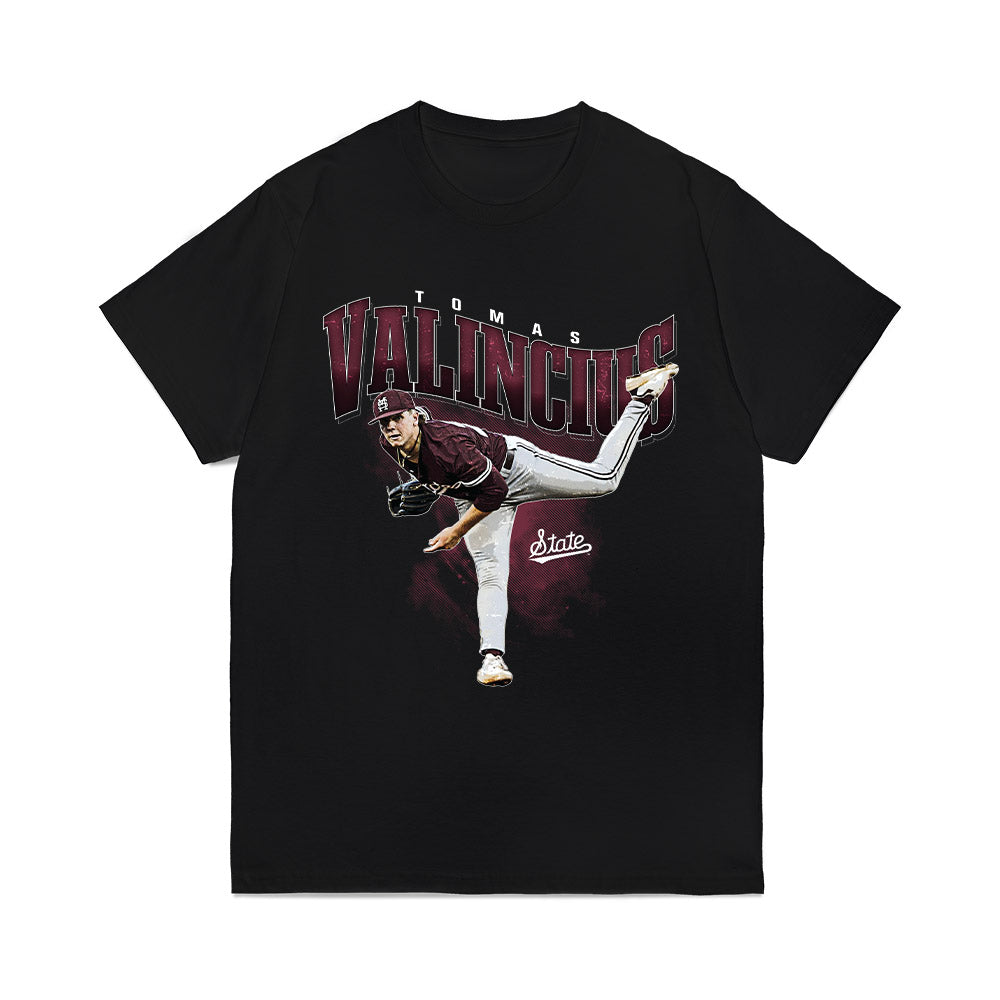 Mississippi State - NCAA Baseball : Tomas Valincius - Collage Comfort Colors T-Shirt-0