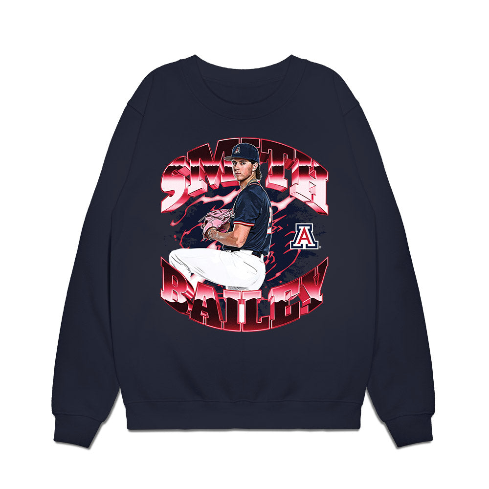 Arizona - NCAA Baseball : Smith Bailey - Collage Premium Crewneck Sweatshirt-0