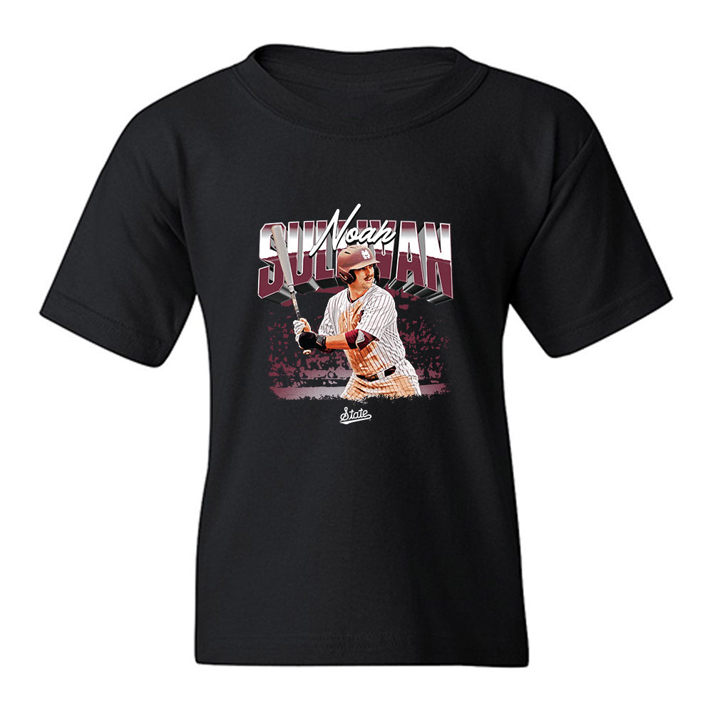 Mississippi State - NCAA Baseball : Noah Sullivan - Collage Youth T-Shirt-0
