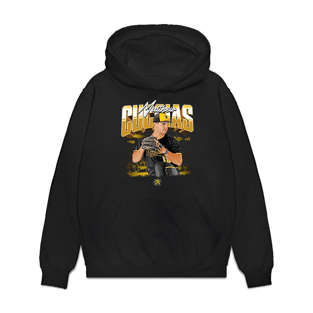 Wichita State - NCAA Baseball : Matthew Cuccias - Collage Premium Hooded Sweatshirt-0