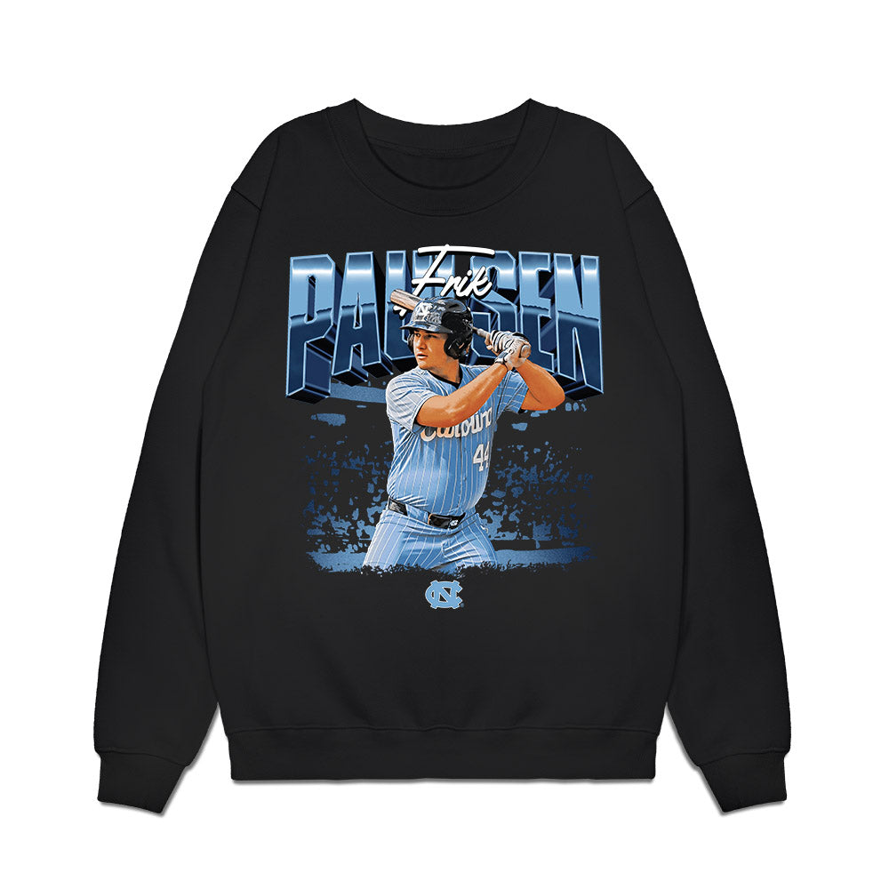 UNC - NCAA Baseball : Erik Paulsen - Collage Premium Crewneck Sweatshirt-0